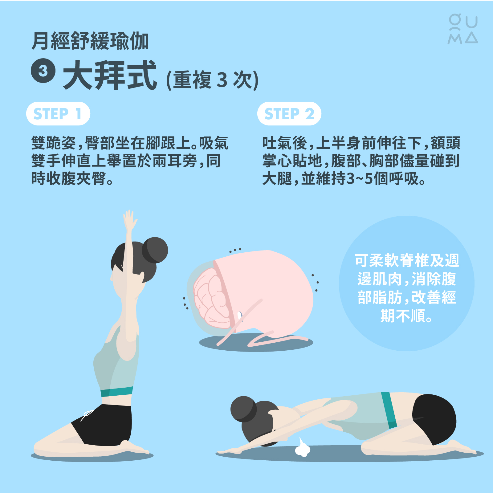 生理期瑜珈，幫助你舒緩討厭的經痛